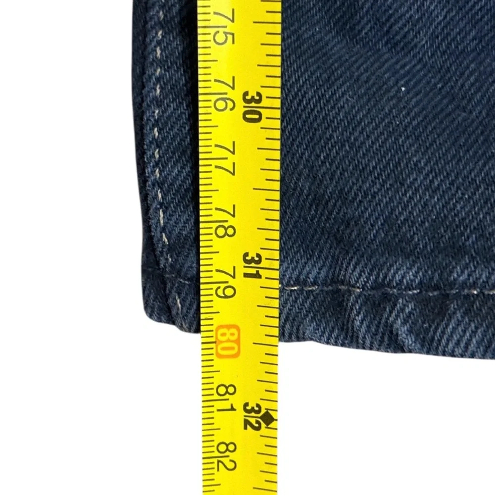 Vintage Levi's 501-1645 Navy Blue Black Overdye Jeans Men's Sz 34X32 Made In USA